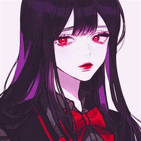 动漫女生头像红瞳图片