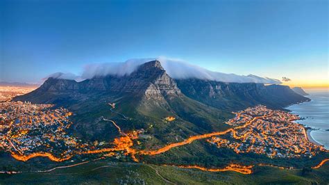 南非开普敦桌山-谷歌地图观察