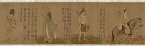 伏生授经图图片