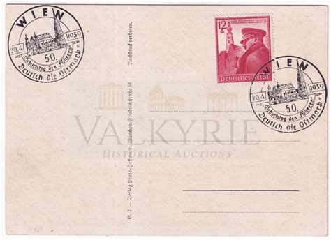 Lot 2396 – Postcard with Hitler 1939 - Valkyrie Historical Auctions