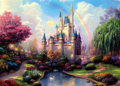 Buy 8X6FT Princess Castle Backdrop for Photography Fairy Tale Blue Sky ...