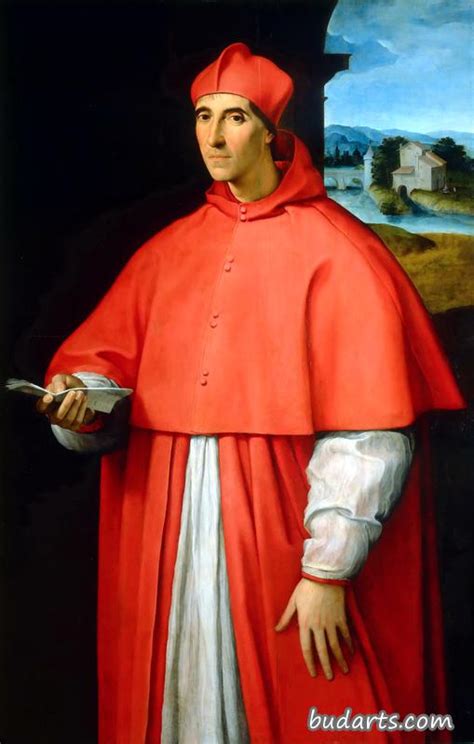 教皇利奥十世和两位红衣主教的肖像 - 拉斐尔 - 画园网