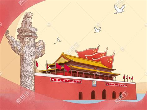 北京天安门素描图图片素材-正版创意图片500415503-摄图网
