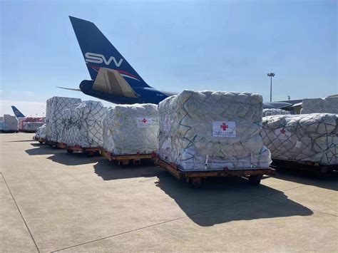 中国红十字会援助土耳其的人道主义物资从上海启运 - 封面新闻