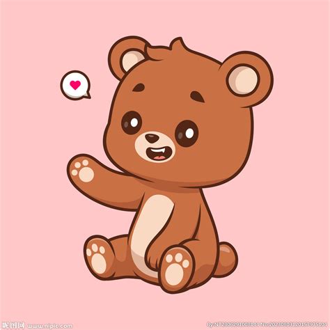 甜美女生头像小狗熊图片