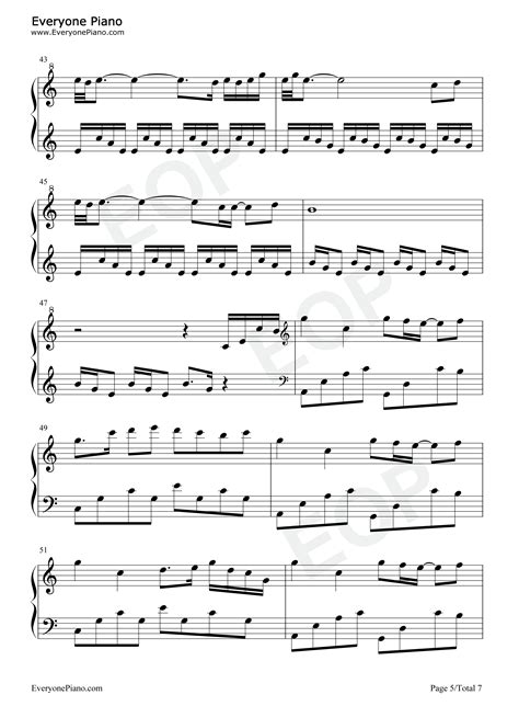 城南花已开-完整版五线谱预览5-钢琴谱文件（五线谱、双手简谱、数字谱、Midi、PDF）免费下载