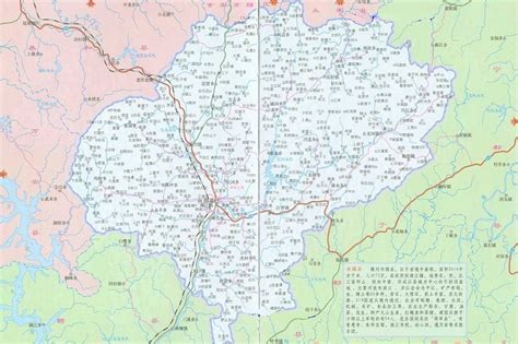赣州行政区划图图片
