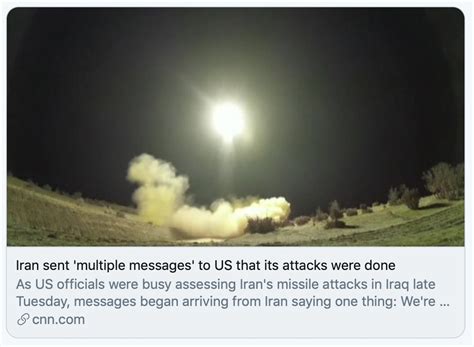 特朗普十分钟讲话回应伊朗导弹袭击 释放4个信号_手机新浪网