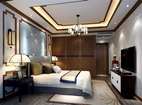 新中式客厅卧室起居室 - 效果图交流区-建E室内设计网