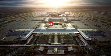航拍西安咸阳国际机场，我国八大区域枢纽机场之一