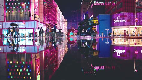 雨中城市gif动图图片-正版gif素材401377047-摄图网