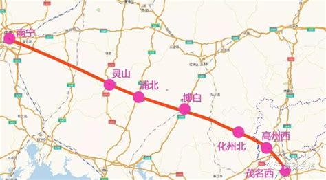 岑溪-茂名高铁信宜位置居中！设计时速250公里，预留时速350公里！_生活