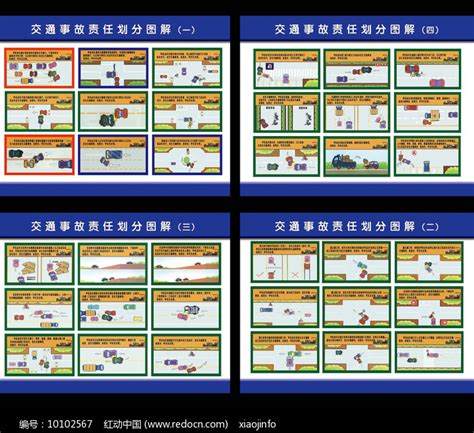 交通事故责任划分示意图展板图片下载_红动中国