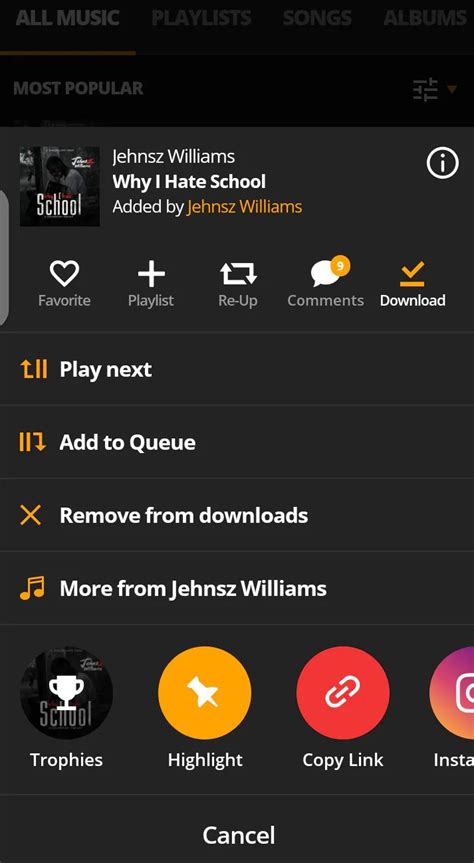 Audiomack iOS app screenshots