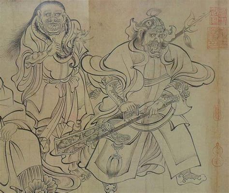 送子天王图图片