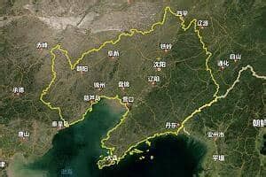 辽宁地形图图片