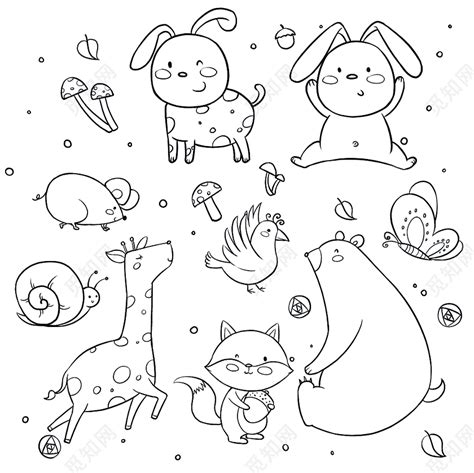 可爱图案简笔画图片
