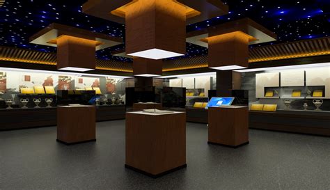 现代简约风卖场展厅室内设计效果图高清图片下载-正版图片500807233-摄图网