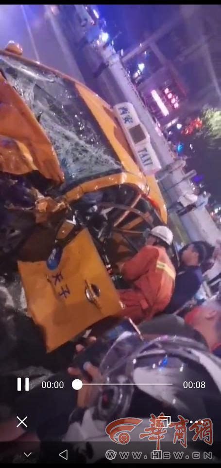 西安南门附近发生惨烈车祸 肇事男子疑酒驾逆行撞上出租车 - 西部网（陕西新闻网）