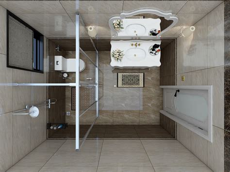 欧式卫浴空间设计|三维|建筑/空间|卫浴空间设计师 - 原创作品 - 站酷 (ZCOOL)