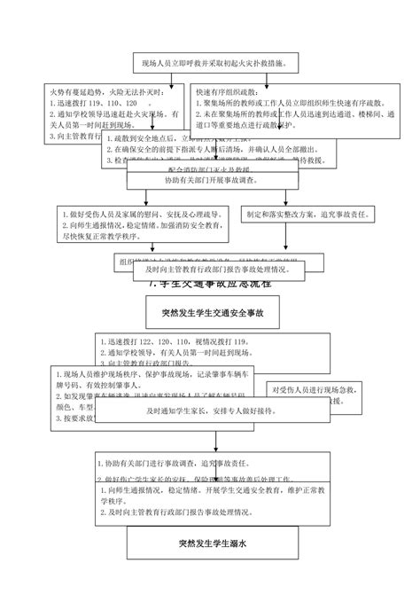 学校突发事件应急流程报告