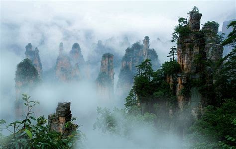 在张家界旅游下雨了怎么办，看得到风景吗？