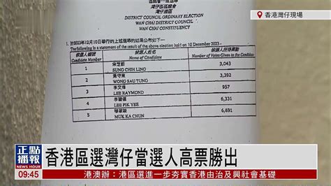 记者连线｜香港特区第七届区议会选举结果公布_凤凰网视频_凤凰网