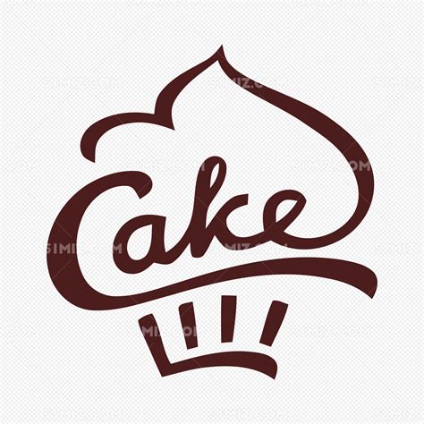 简洁手绘蛋糕LOGO图片素材免费下载 - 觅知网