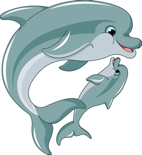 好看海豚卡通动物素材图片免费下载-千库网