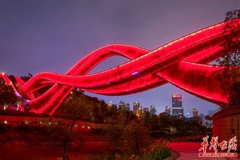 梅溪湖国际新城“中国结”步行桥完成预验收 - 三湘万象 - 湖南在线 - 华声在线