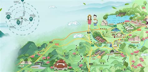 江西省上高县手绘地图导览图|平面|其他平面|玄猫动画_原创作品-站酷(ZCOOL)