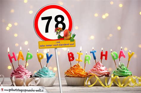 Alles Gute zum 78. Geburtstag GIF. | Funimada.com