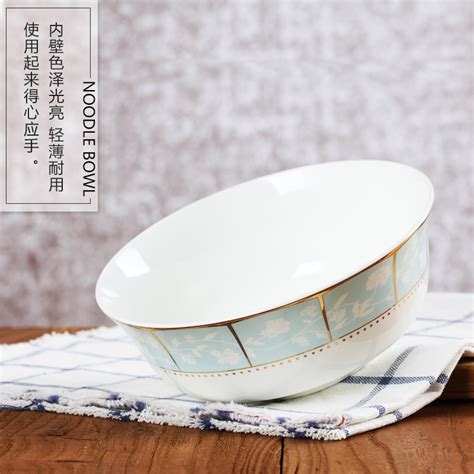 景德镇陶瓷碗家用6英寸面碗大号吃米饭碗中式方便面碗微波炉餐具 | 景德镇名瓷在线