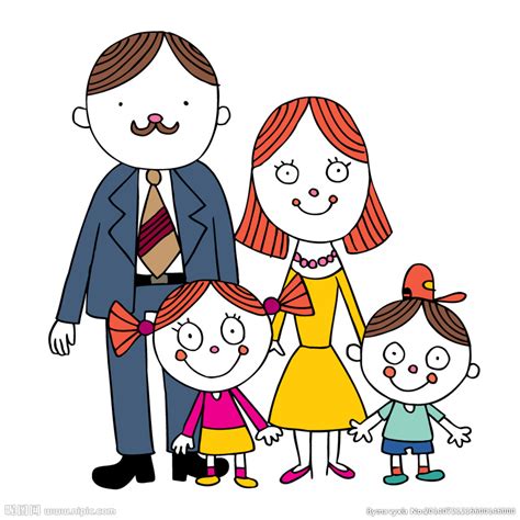 卡通家庭设计图__生活人物_人物图库_设计图库_昵图网nipic.com