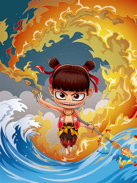 少女哪吒图片