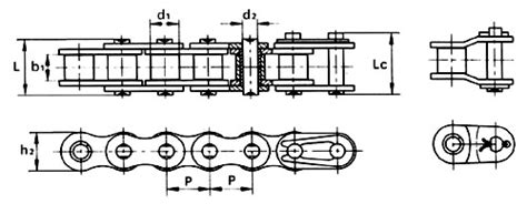 链条10A-1*96L A.B系列精密滚子链条 传动用精密滚子链轮-阿里巴巴