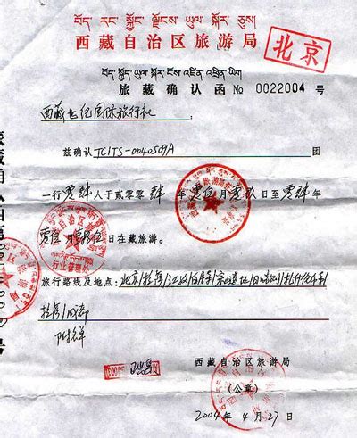 Tibet Entry Permit