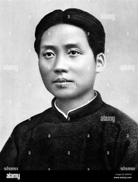 Eine junge Mao Zedong 1893-1976), chinesischer Revolutionär, politische ...