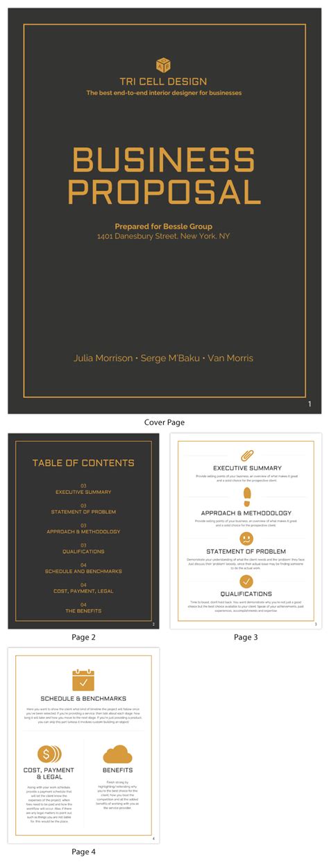 35 Best (Free & Premium) Business Proposal Templates (Download Word ...