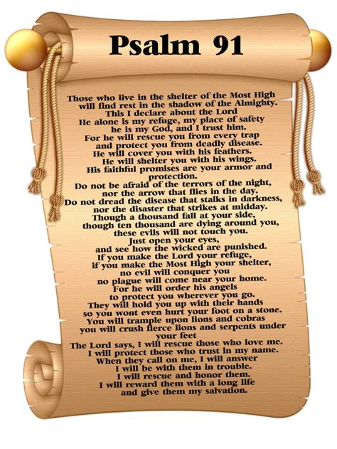 Printable Psalm 91 - Printable Word Searches