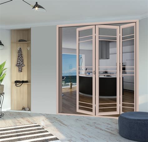 窄框折叠门阳台厨房书房客厅窄边钢化玻璃折叠门现代简约极窄移门-阿里巴巴