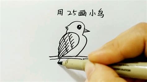 简笔画小鸟，超简单教程