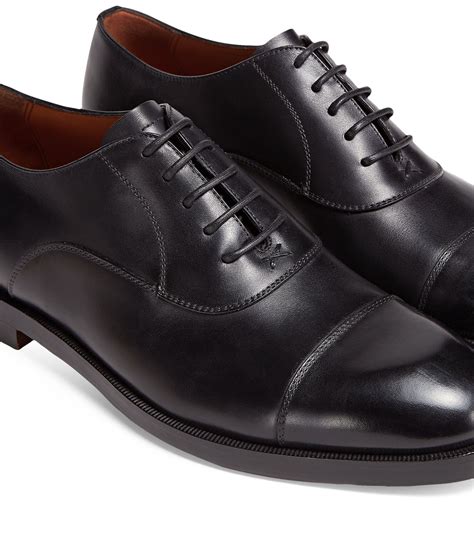 Mens Zegna black Leather Torino Oxford Shoes | Harrods UK