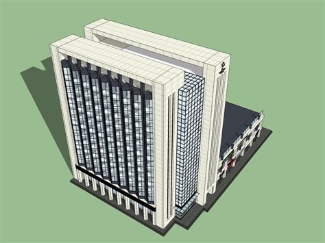 小高层办公楼，现代风格，13层 - archgo.cn