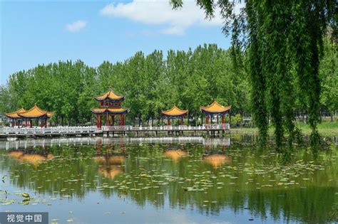 贵州黔西南：湿地公园碧水幽幽 草木茂盛装点成景-荔枝网图片