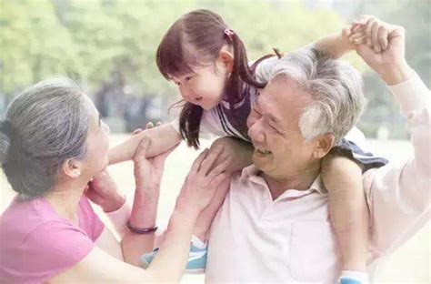 老人和孩子的图片,老人牵背影,老人与孩子的馨图片_大山谷图库