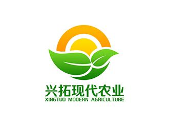兴拓现代农业标志设计 - 123标志设计网™