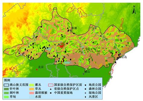 中国主要山脉分布图 将山脉两侧的地形区填写到下表-