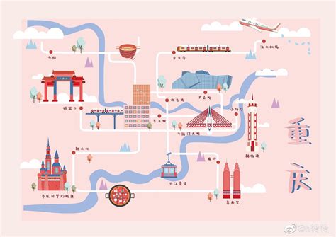 重庆景点地图图片