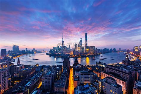 上海城市夜景陆家嘴高清图片下载-正版图片500174603-摄图网